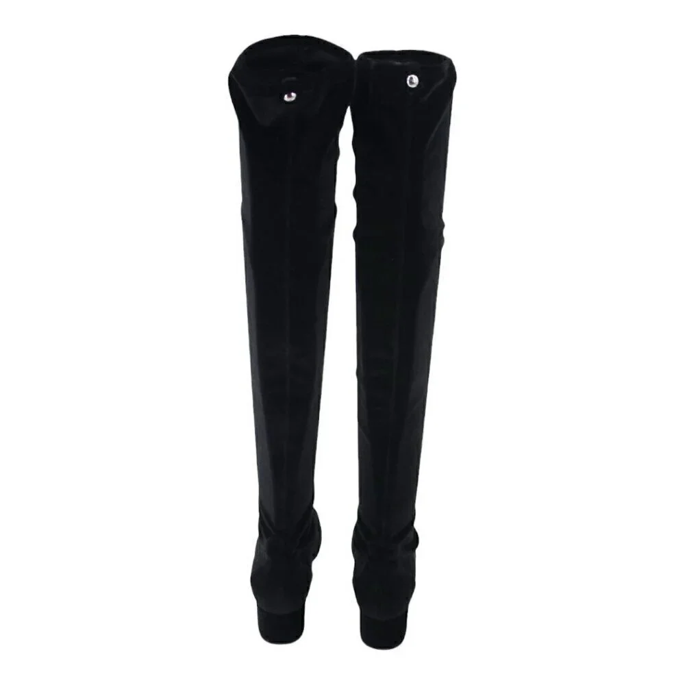 Giuseppe Zanotti Velvet Over the Knee Boots